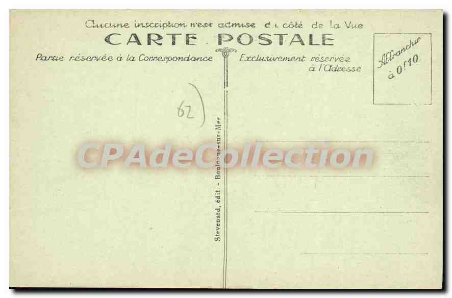 CPA WIMEREUX le Casino — Rückseite