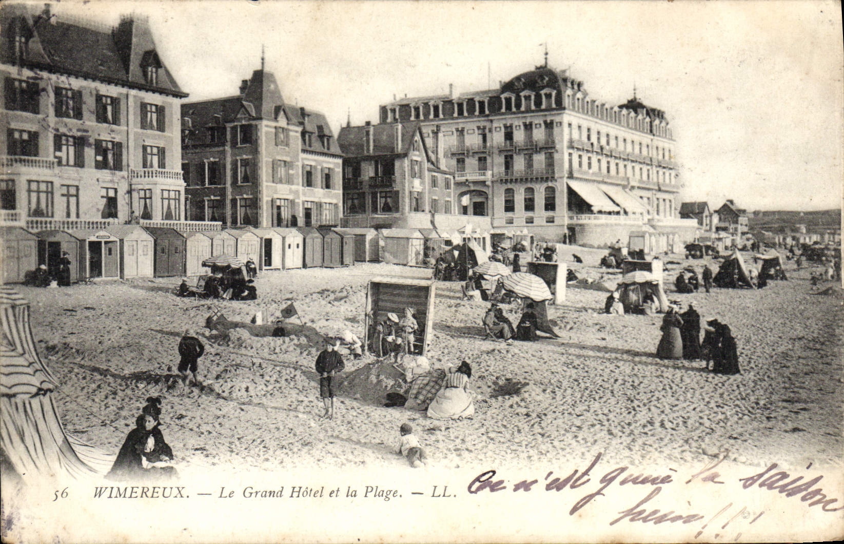 Wimereux — Le Grand Hôtel et la Plage — LL. n°56