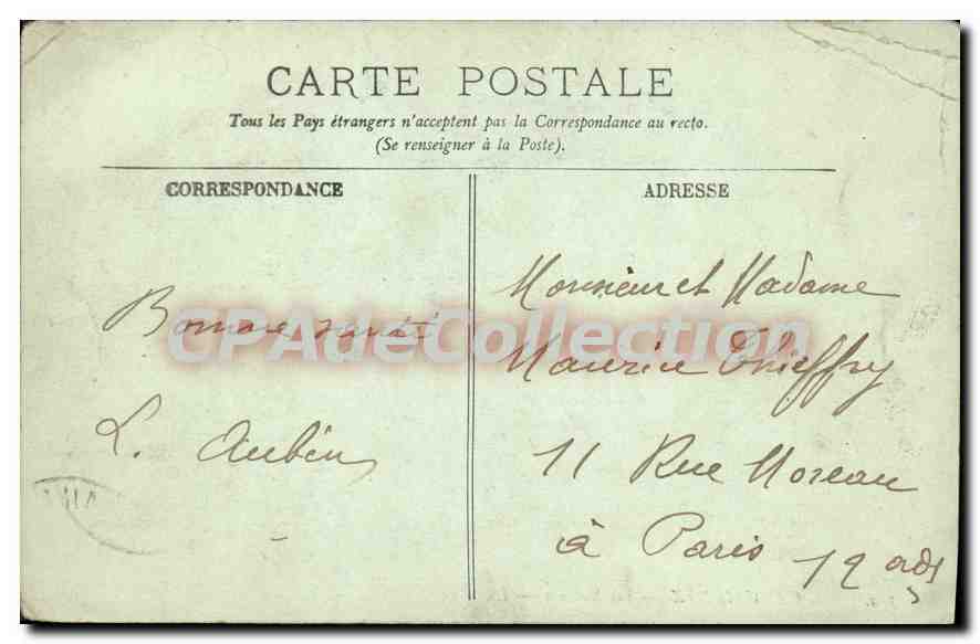 CPA Au Cap Gris Nez Les Moutons — Rückseite
