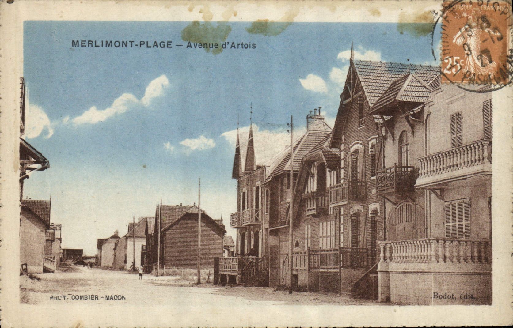 CPA Merlimont Plage AVenue D'Artois