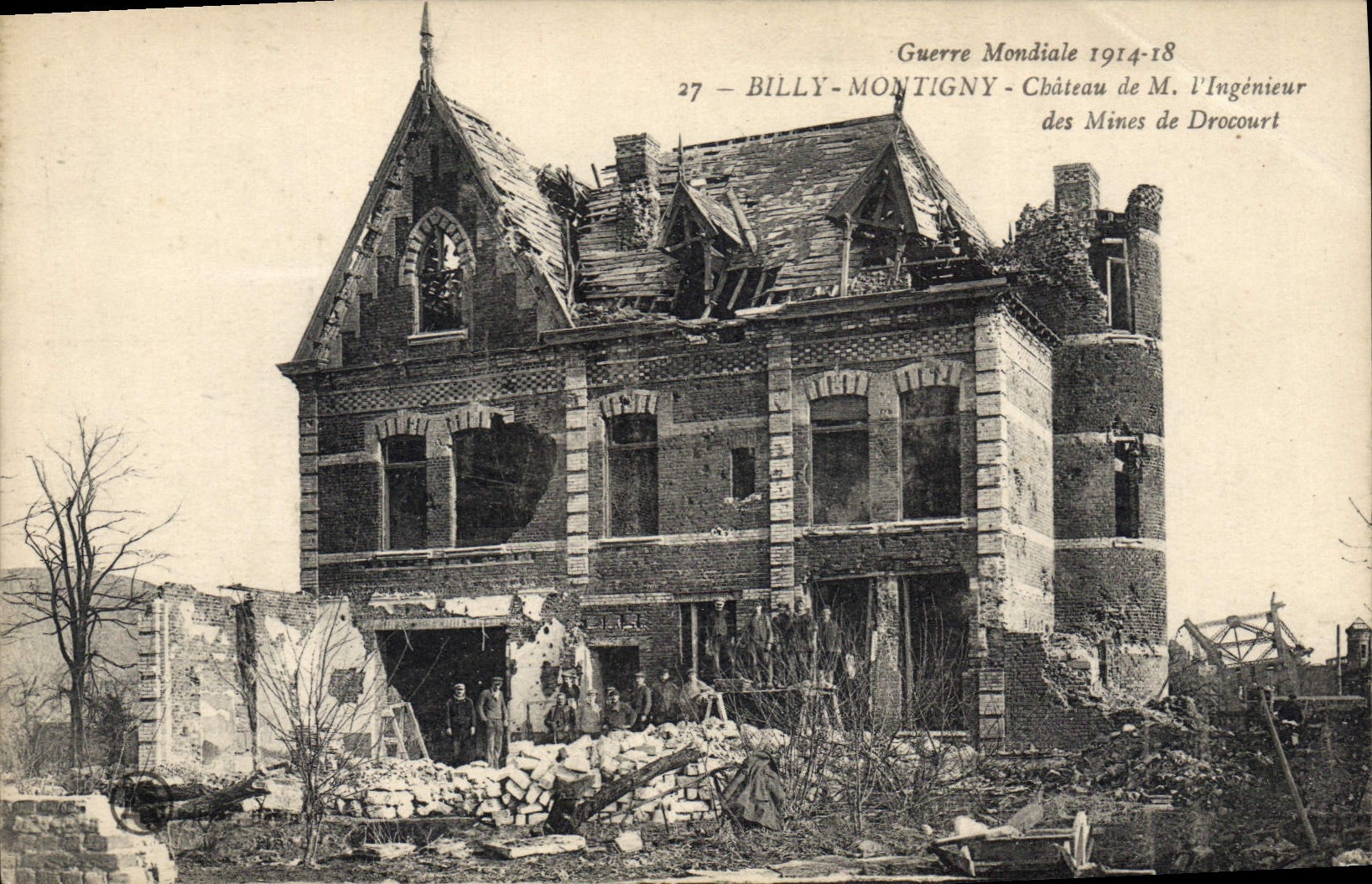 CPA Billy Montigny Château de l'ingénieur des mines de Drocourt