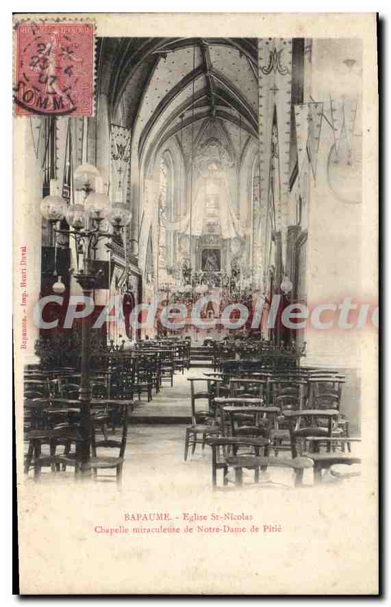 CPA Bapaume Eglise St Nicolas