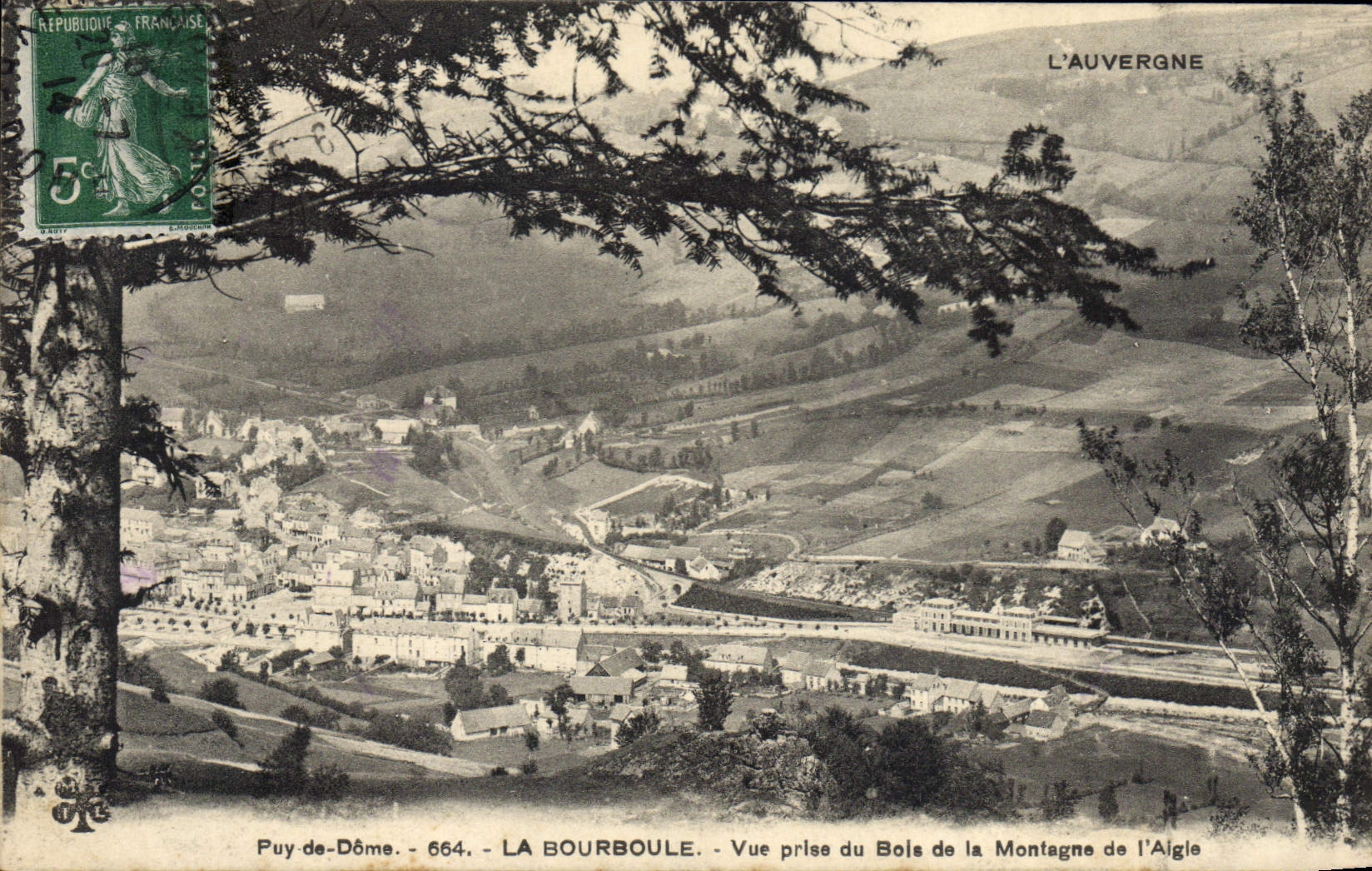 La Bourboule — Vue prise du Bois de la Montagne de l'Aigle — Puy-de-Dôme, 664