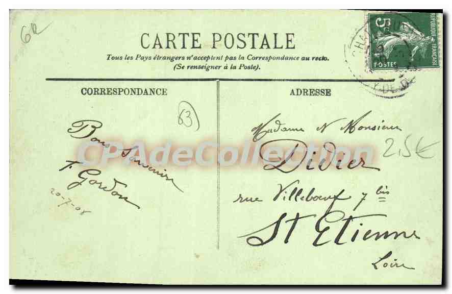 Châtel-Guyon — Le Parc — LL. — 65 — Verso