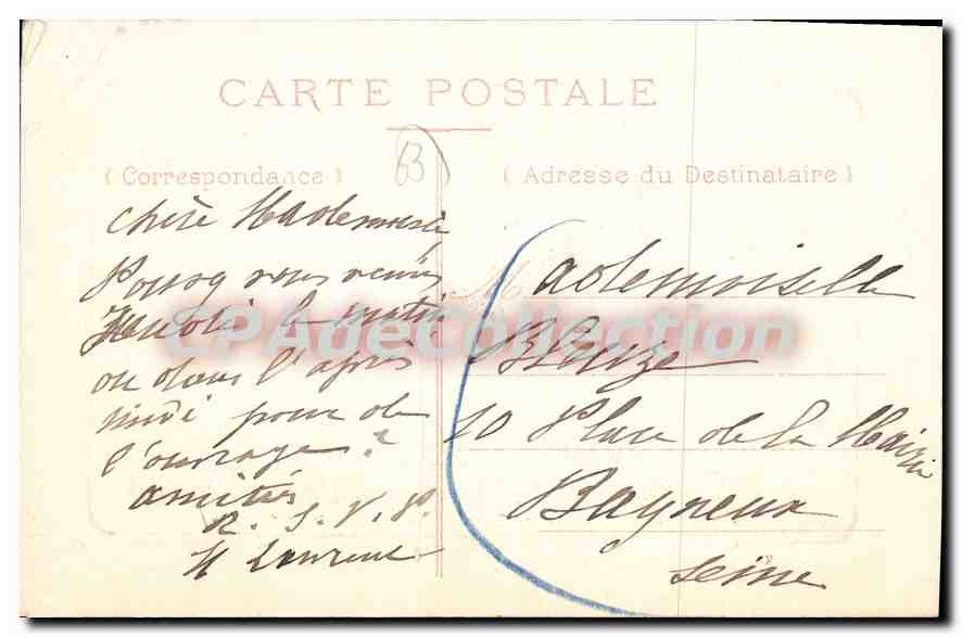 Clermont Ferrand — Fontaine de la Place Delille — éditeur non identifié, n° de série non visible — Reverso