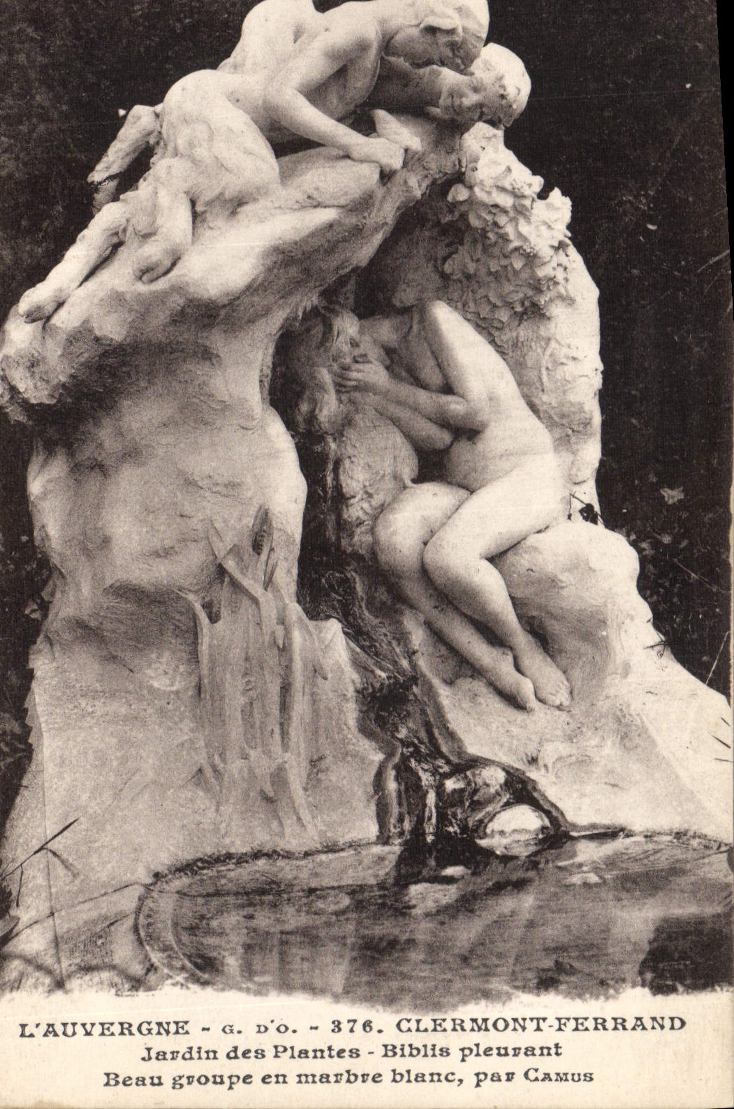 Biblis pleurant — Jardin des Plantes, Clermont-Ferrand — J. Goude/jangas, édit. P. de D.