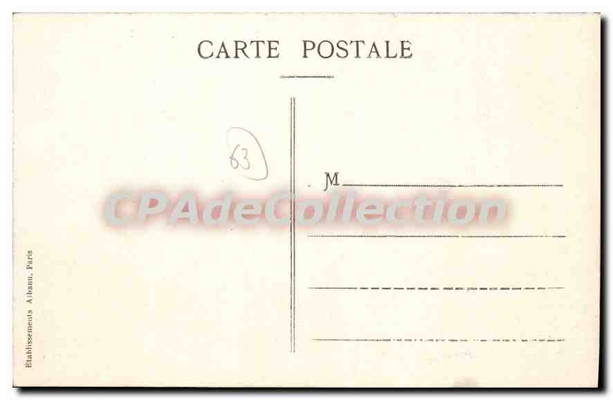 Le Mont-Dore — La Gare et la nouvelle Route de la Bourboule — E.A. — Verso