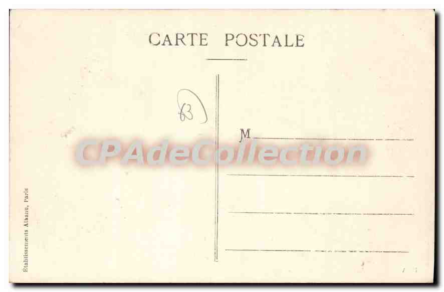 Le Mont-Dore — Un coin du Parc et le Casino — Éditeur E.A.S. n°708 — Verso