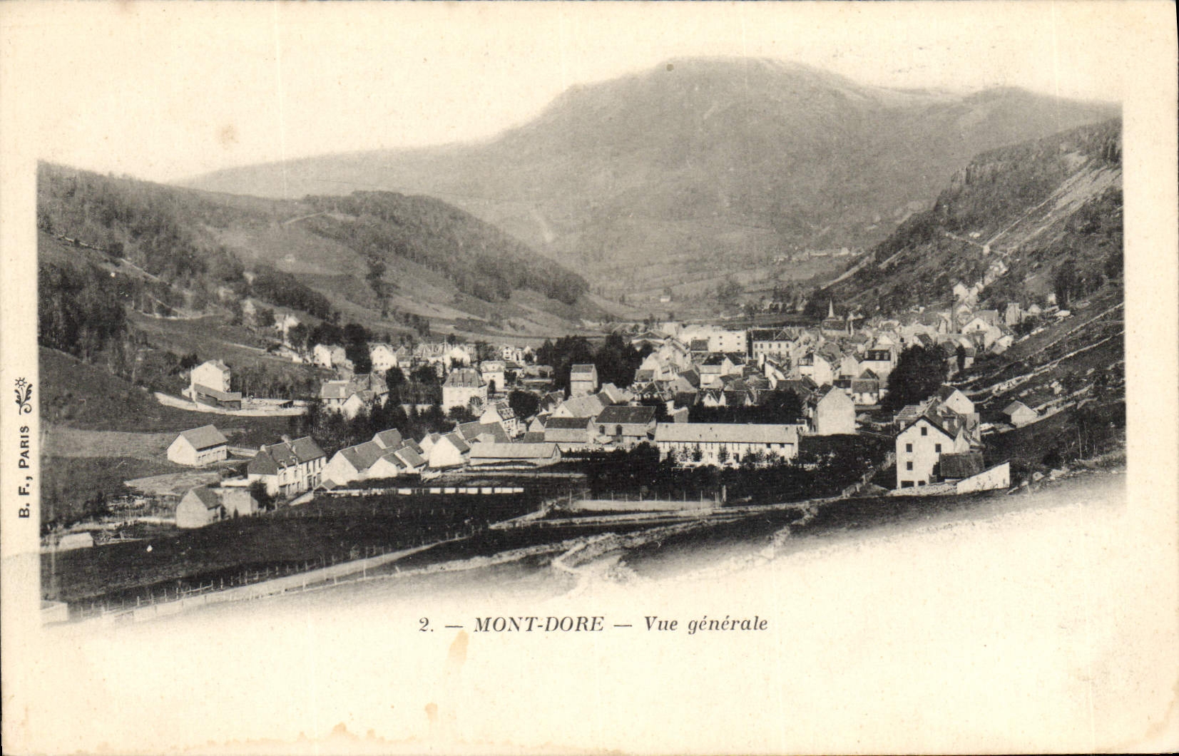 Mont-Dore — Vista general — B. F., París, n°2 - Anverso