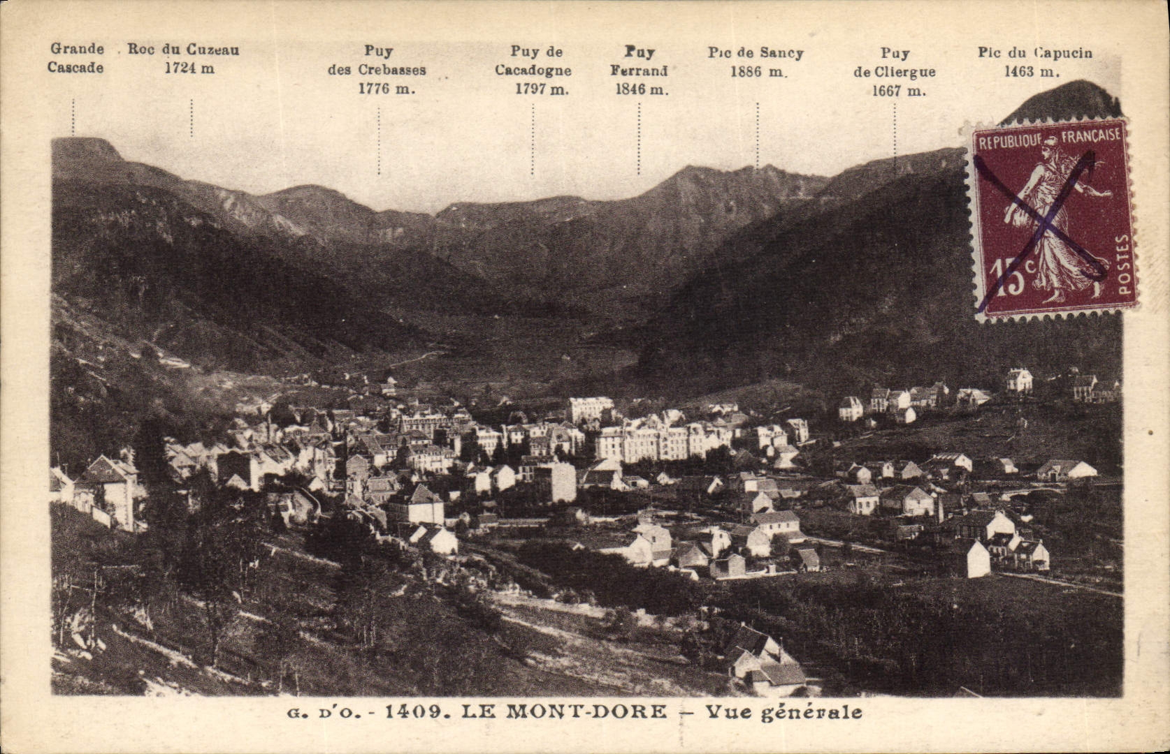El Mont-Dore — Vista general — G. d'O. - 1409
