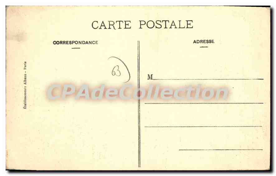 Ruines du Château de Tournemire — Vieille Auvergne — C.H. — F. Tarrade 1913 — Reverso