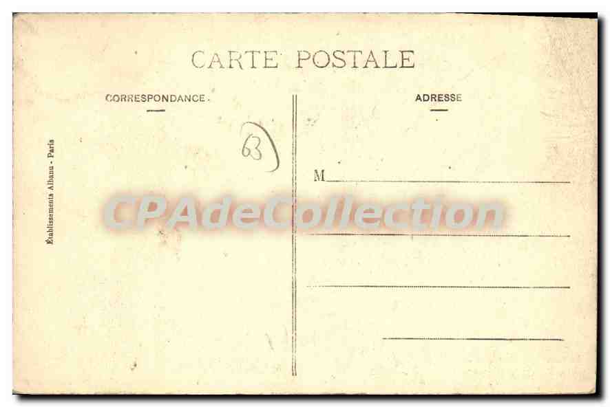 Vieille Auvergne — Château et Ville de Noueiffé — Éditeur : A. Magroch, 1913 — Reverso