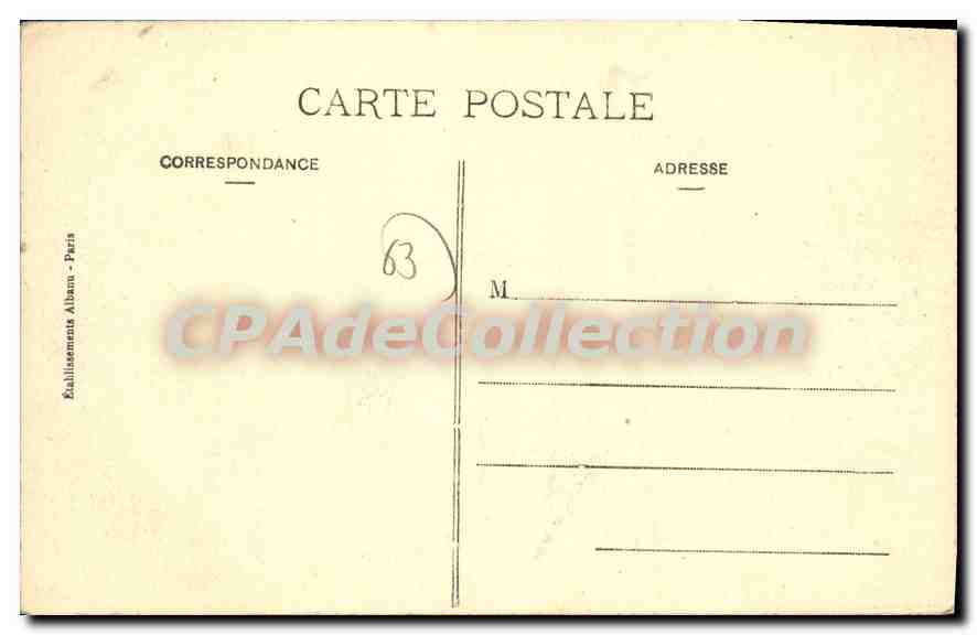 Château de Chazeron — Vieille Auvergne — Éditeur E. H. / A. Loroche 1913 — Reverso