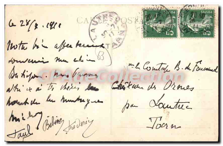 Le PUY DE DOME — Les Hôtels et le Chemin de Fer — éditeur inconnu — Verso