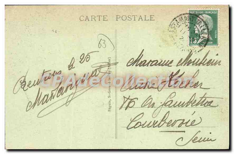 Die malerische Auvergne — Innenraum aus Auvergne — Ideal — Rückseite