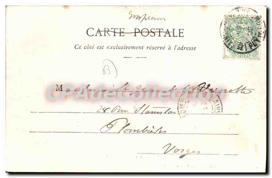 Attelage Auvergnat — 135 — Lib. Bougé-Béal, 21 rue de l'Écu, Clermont-Ferrand — Rückseite