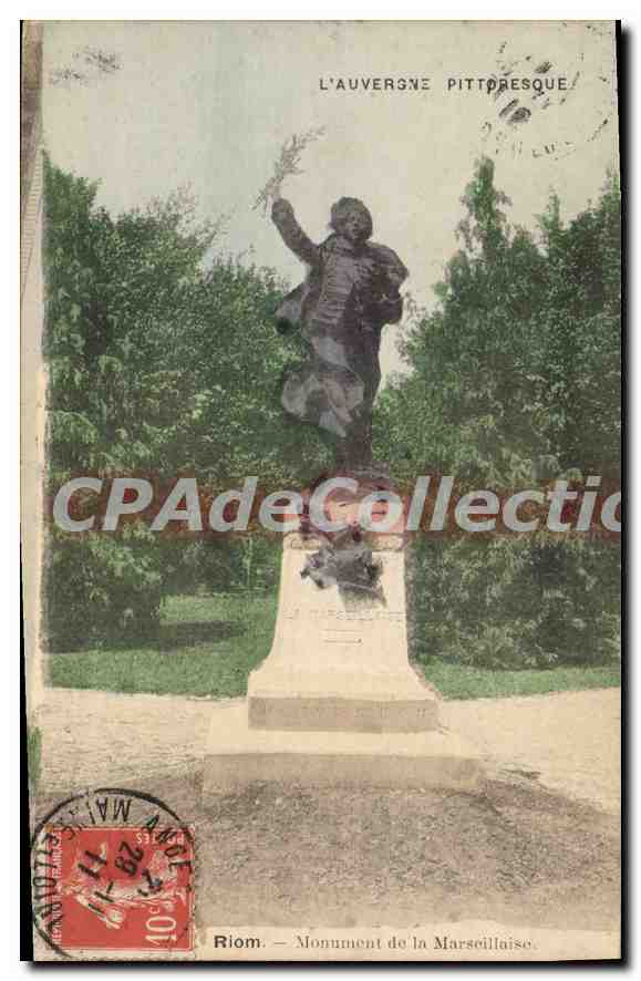 Riom — Monument de la Marseillaise — L'Auvergne Pittoresque
