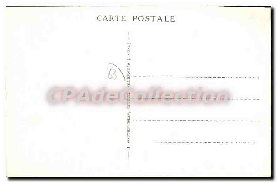 Chambon-sur-Lac — Église romane du XIIe siècle, partiellement inondée — G. D'O, n° 947 — Verso