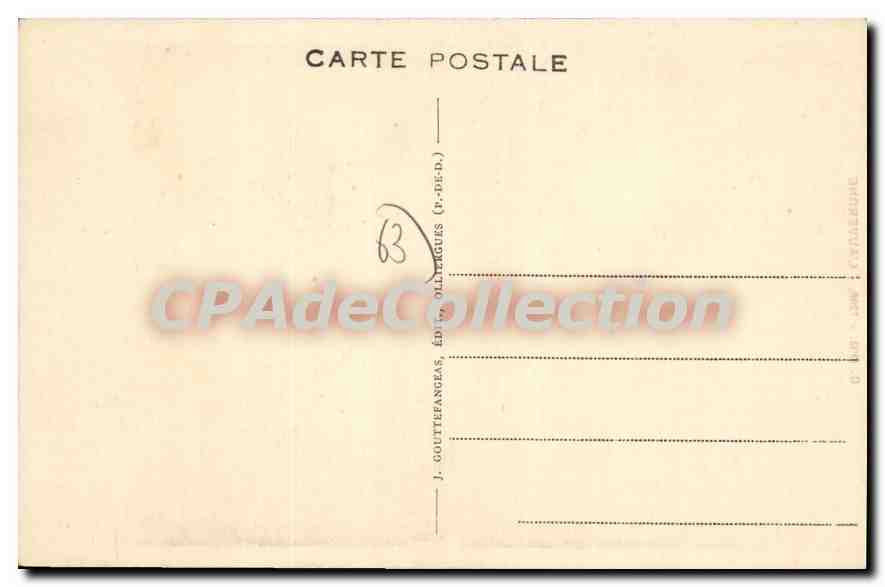 Bastien et ses amis — scène de la vie locale — G. D'O. - 1209 - L'Auvergne — Verso