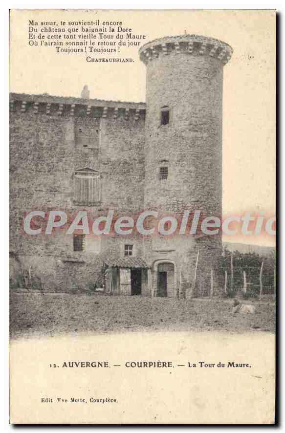 Courpière — Die Turm des Maures — Vve Motte, Courpière