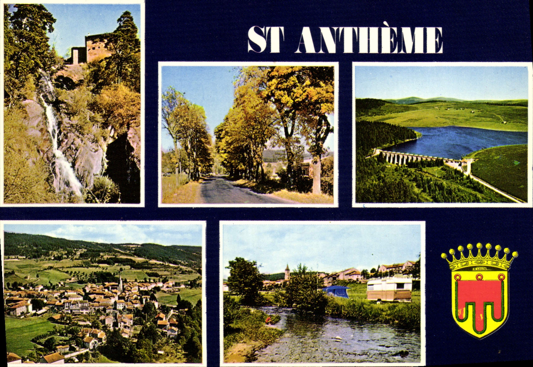 St Anthème — vue panoramique et sites — Éditeur : Blaison & Cie, n° 63319