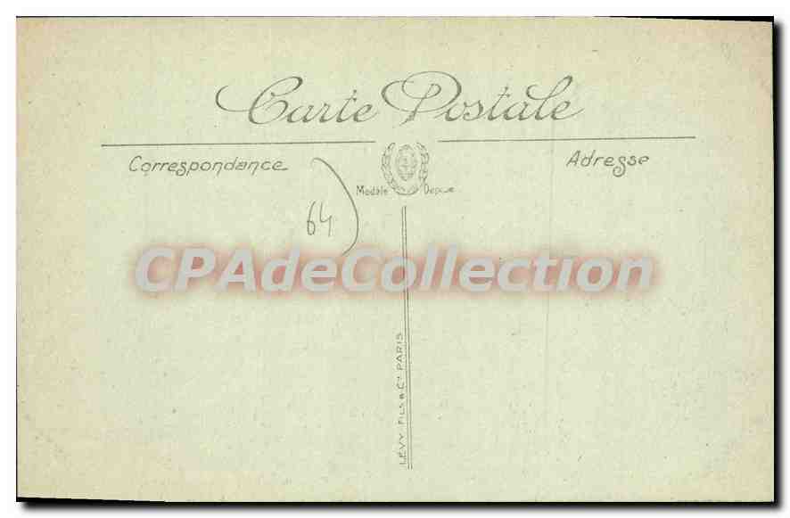 Bayona — Rue Thiers, el Grand Hôtel — LL. — Reverso