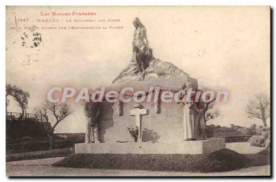 CPA Biarritz Le Monument Aux Morts