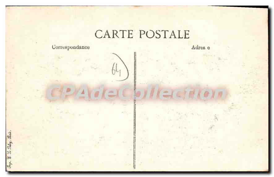 CPA Biarritz Le Jardin Public Et La Gare Du Midi — Rückseite