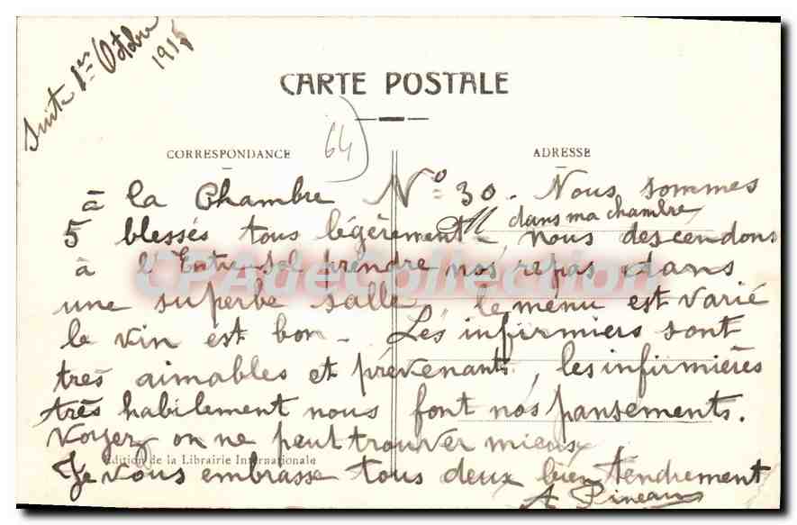 CPA Biarritz Les Bains Du Port Vieux — Rückseite
