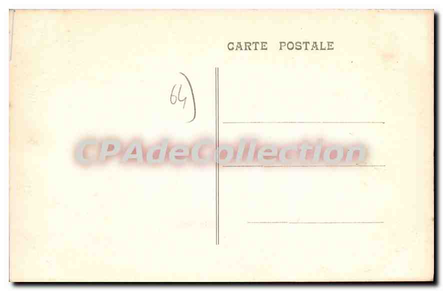 CPA Biarritz Le Lac De Chiberta — Rückseite