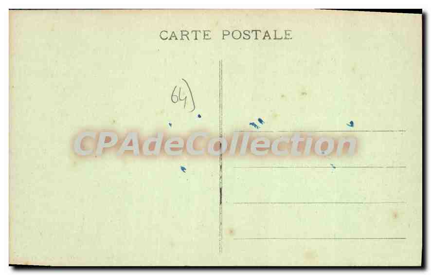 CPA Biarritz Pavillon Royal — Rückseite