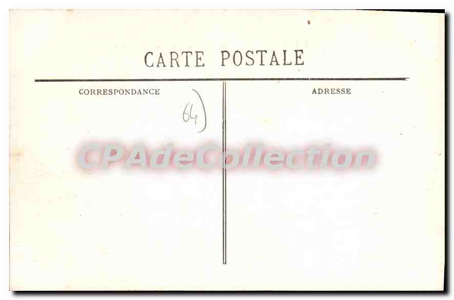 CPA Biarritz Hotel Du Palais — Rückseite