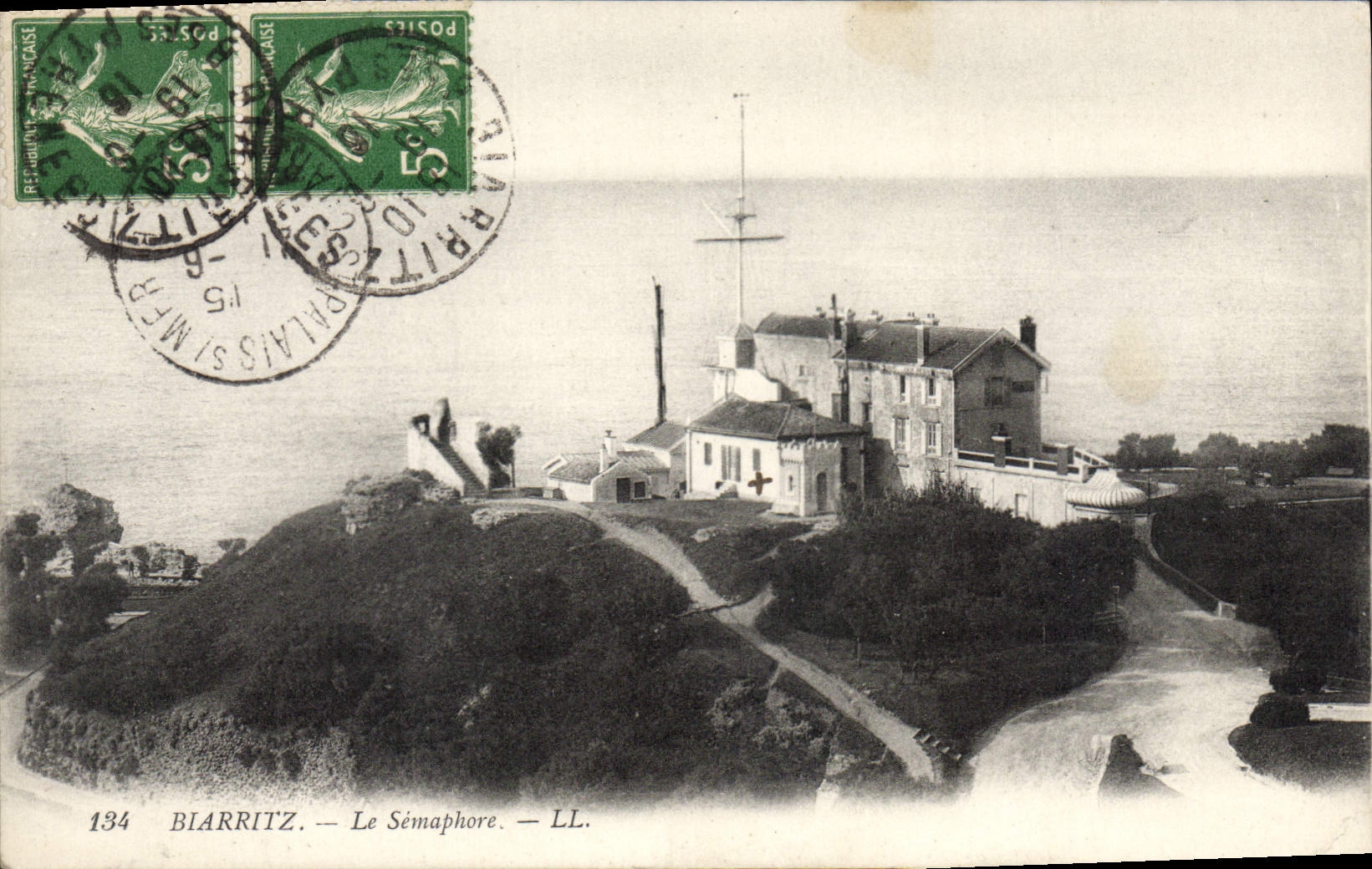 Biarritz — Le Sémaphore — LL. — n°134 - Anverso
