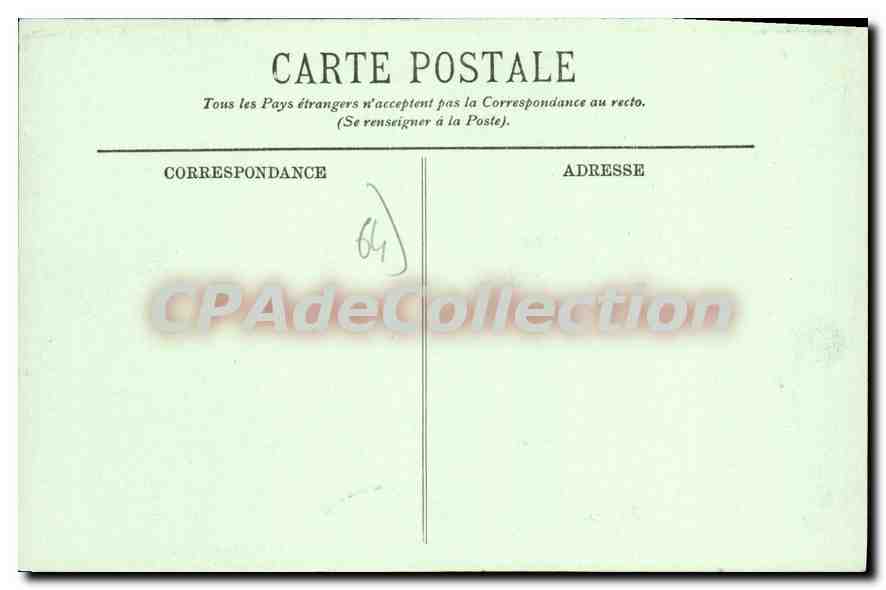CPA Biarritz La Chapelle Saint Charles Et Avenue De la reine Victoria — Rückseite