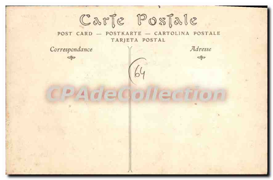 Blarritz — Le Port vieux et le Sémaphore — Verso
