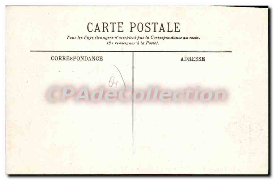 Pau — Le Pont de Jurançon et le Château — LL. — Verso