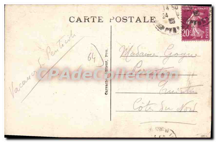 Oloron-St-Marie (B.P.) — La Ciudad y las Montañas — C C - 50 — Reverso