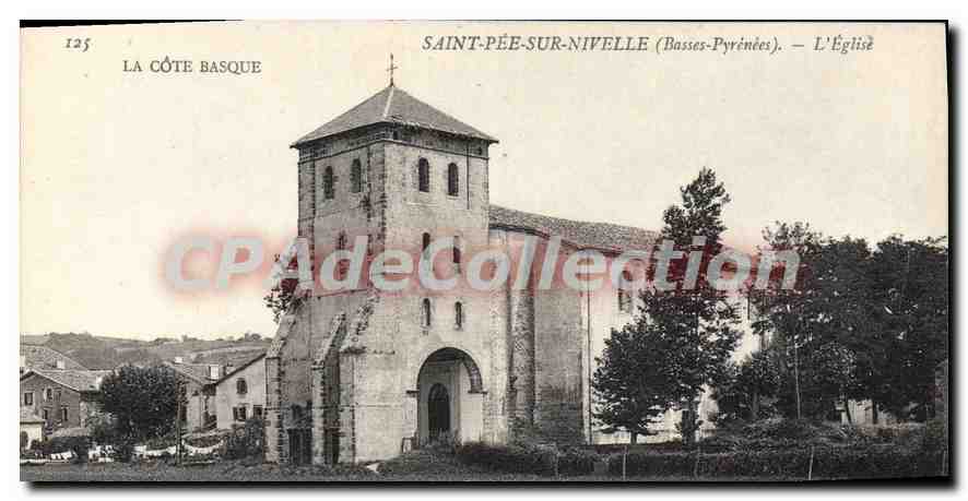 Saint-Pée-sur-Nivelle (Basses-Pyrénées) — Die Kirche — La Côte Basque, n°125