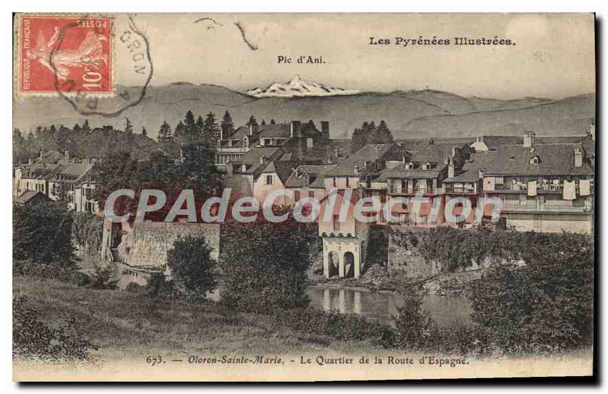 Oloron-Sainte-Marie — Il quartiere della Strada di Spagna — Le Pyrénées Illustrées, n°673