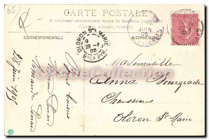 CPA Bareges Vue Generale — Verso