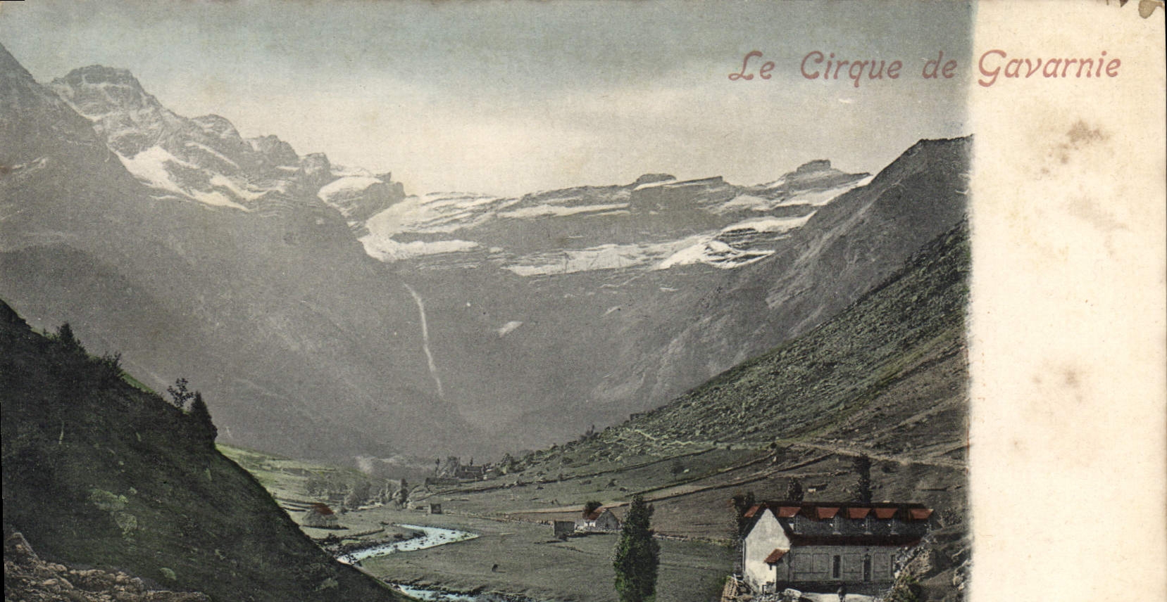 Le Cirque de Gavarnie — vue panoramique — éditeur inconnu, n° de série 65 - Anverso