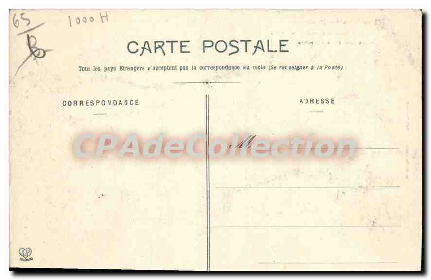 CPA Luz St Sauveur L'Eglise Des templiers — Verso