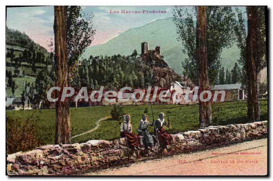 CPA LUZ château de sainte-Marie