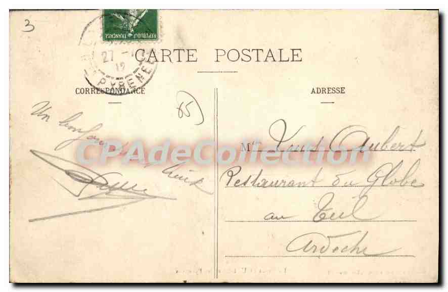 CPA le vieux Lourdes Et Les Pyrenees — Verso