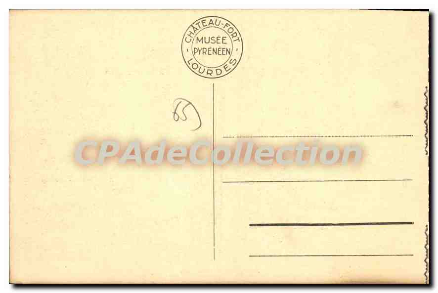 CPA Lourdes Figurines De Gabard Espagnols et Landais — Verso