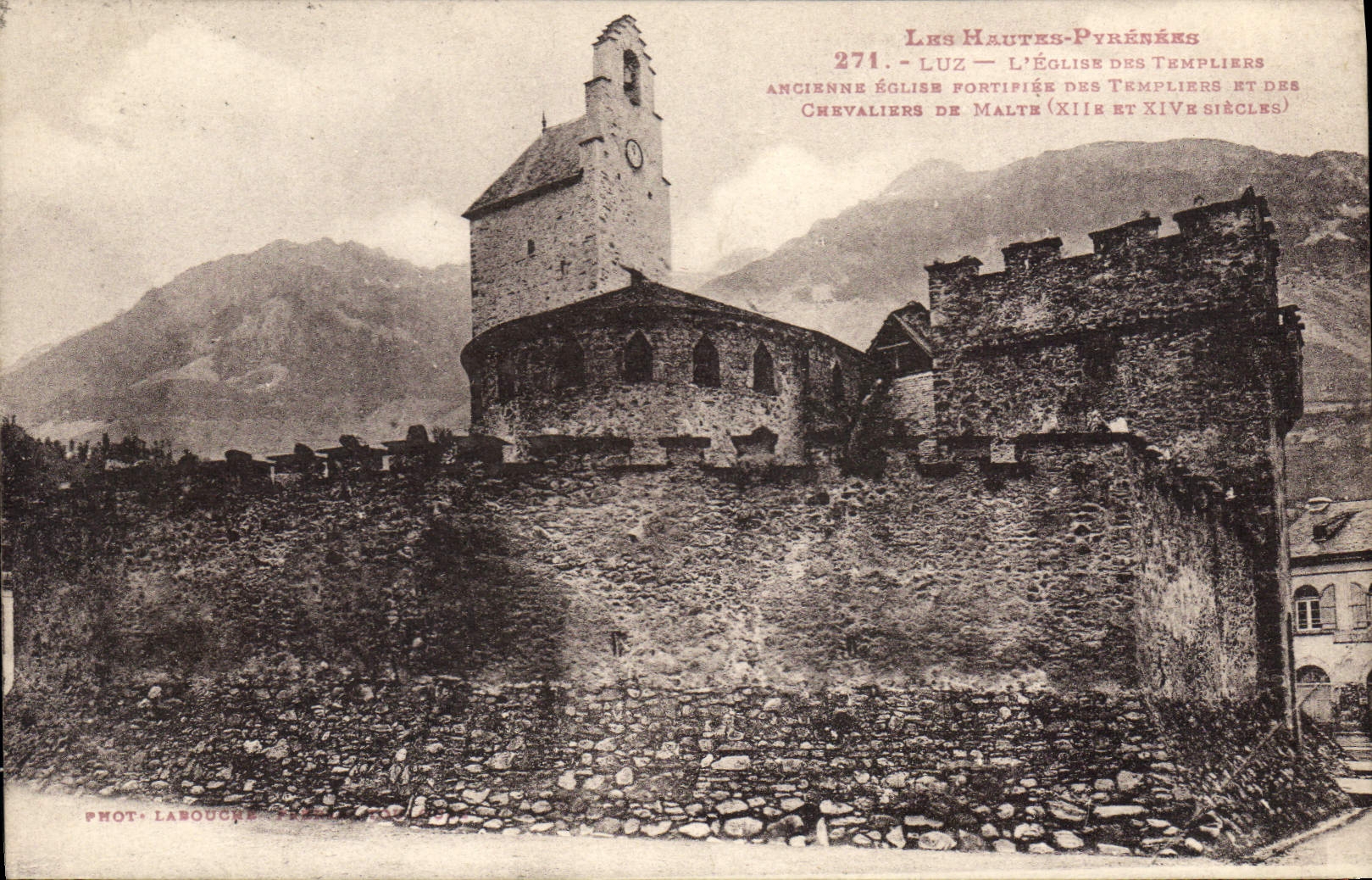 CPA Luz L'Eglise Des Templiers Ancienne Eglise