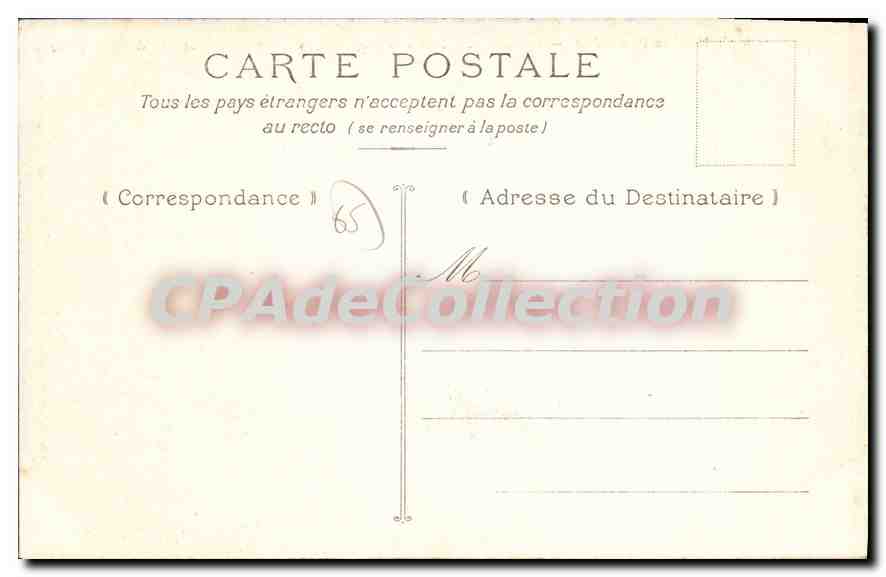 CPA Gavarnie Hotel Des Voyageurs — Verso