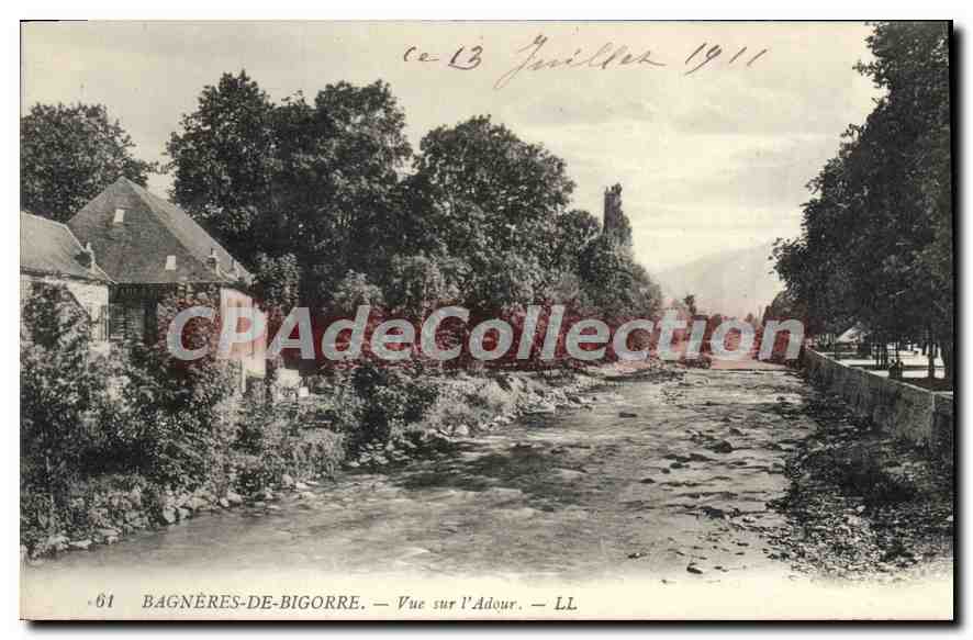 CPA Bagneres De Bigorre Vue Sur I'Adour