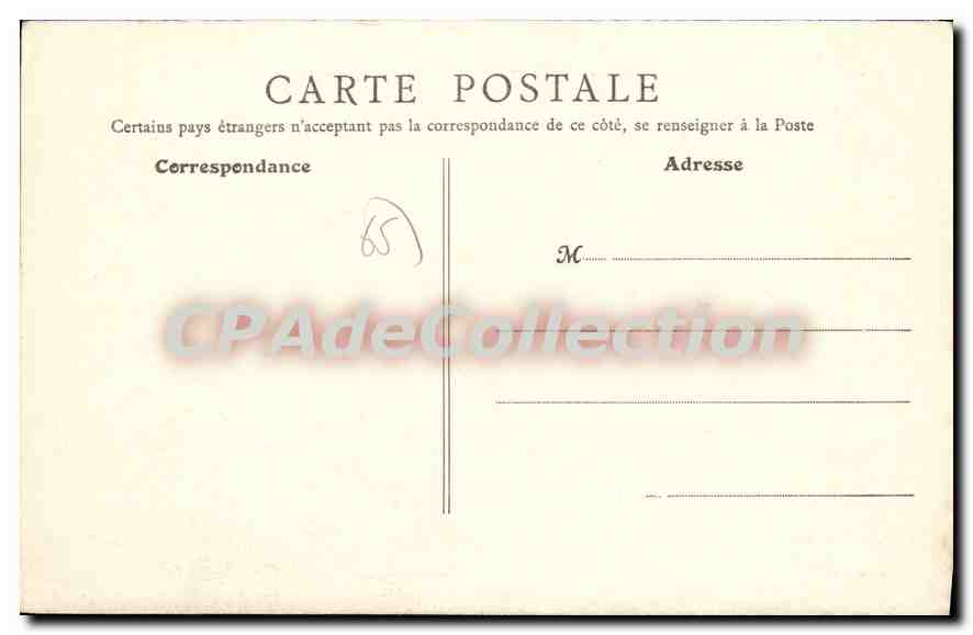 CPA Luz L'Eglise De Sere — Verso