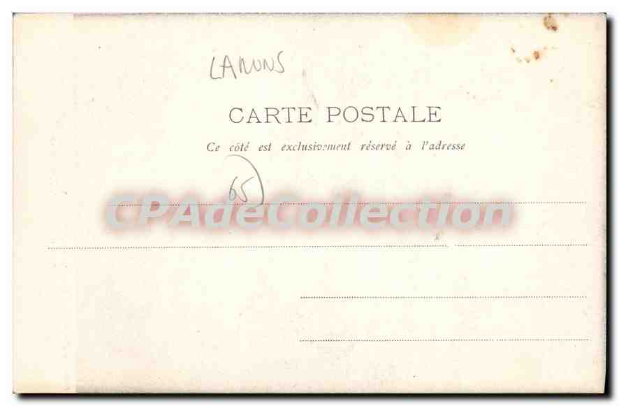 CPA Costumes Du Pays Vieillards Laruns Eaux Bonnes — Rückseite